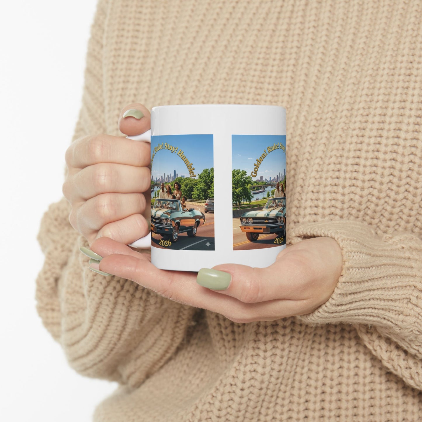 Summer! Time! Classic! Ceramic! Mug! 11oz