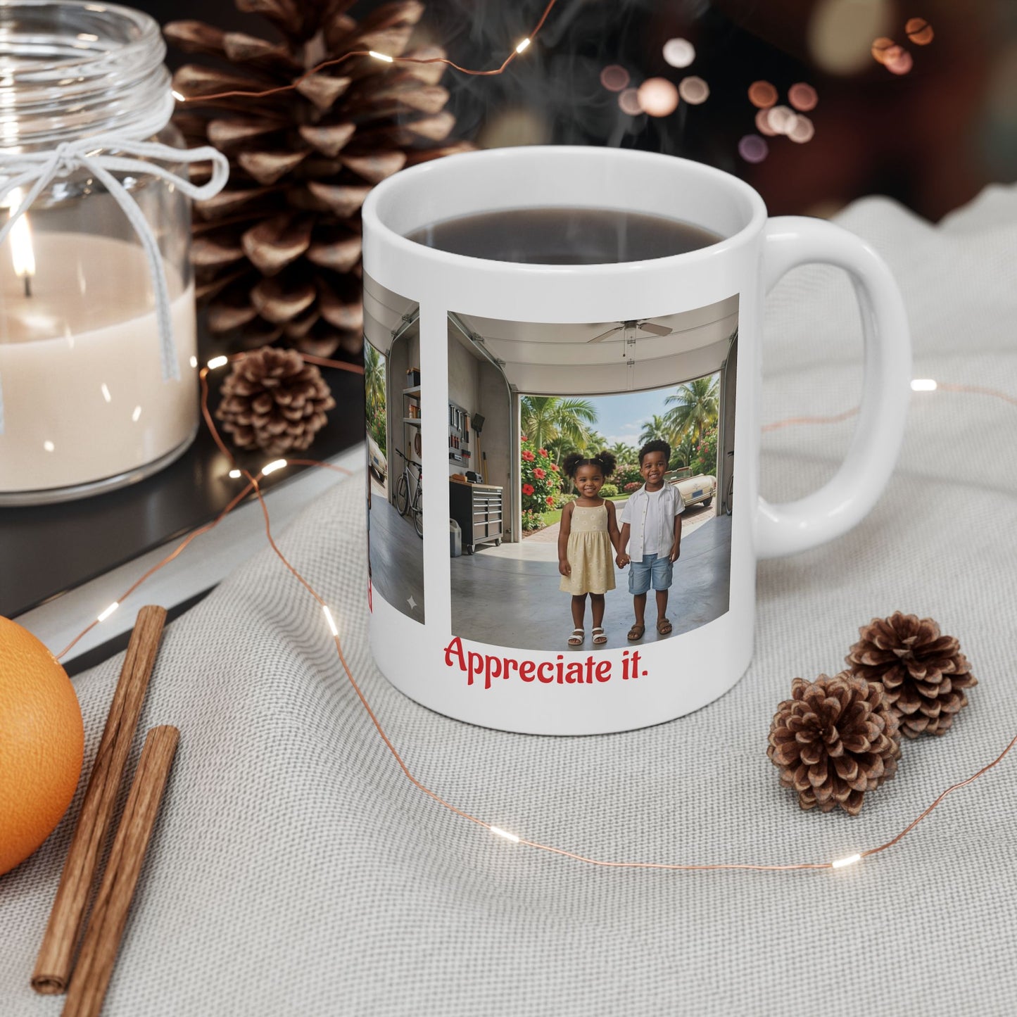 Summer! Time! Classic! Ceramic! Mug! 11oz