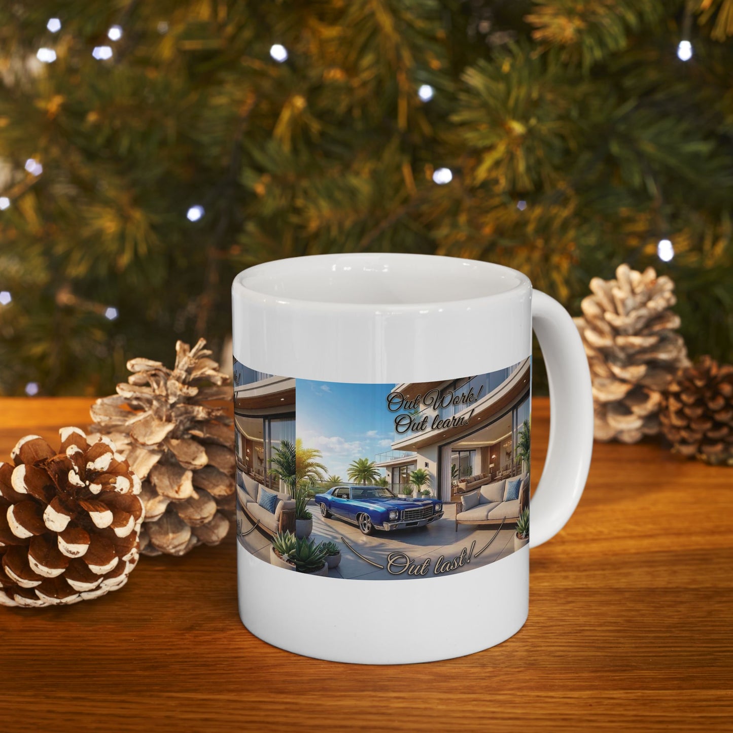 A SUMMER! Time! CELEBRATION! Ceramic! Mug! 11oz